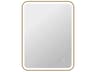 Harmoni Satin Gold Rectangular Wall Mirror