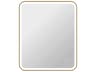 Harmoni Satin Gold Rectangular Wall Mirror