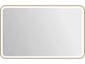 Harmoni Satin Gold Rectangular Wall Mirror