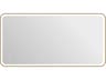 Harmoni Satin Gold Rectangular Wall Mirror