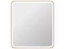 Harmoni Satin Gold Rectangular Wall Mirror