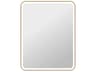 Harmoni Satin Gold Rectangular Wall Mirror