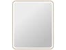 Harmoni Satin Gold Rectangular Wall Mirror