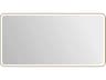 Harmoni Satin Gold Rectangular Wall Mirror