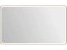 Harmoni Satin Gold Rectangular Wall Mirror