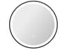 Harmoni Black Round Wall Mirror