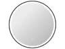 Harmoni Black Round Wall Mirror