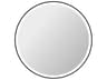 Harmoni Black Round Wall Mirror