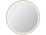 Harmoni Satin Gold Round Wall Mirror