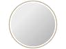 Harmoni Satin Gold Round Wall Mirror