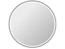 Harmoni Black Round Wall Mirror
