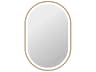 Harmoni Satin Gold Oval Wall Mirror
