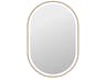 Harmoni Satin Gold Oval Wall Mirror