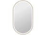 Harmoni Satin Gold Oval Wall Mirror