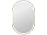 Harmoni Satin Gold Oval Wall Mirror
