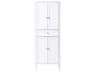 Park Avenue White Rubberwood Bath Storage Cabinet