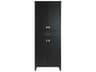 Irene Black Rubberwood Bath Storage Cabinet
