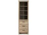 Soma Natural Oak Brown Bath Storage Glass Cabinet