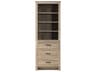 Soma Natural Oak Brown Bath Storage Glass Cabinet