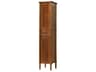Issac Brandy Walnut Brown Rubberwood Bath Storage Cabinet