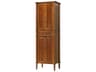 Issac Brandy Walnut Brown Rubberwood Bath Storage Cabinet