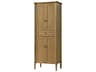 Issac Honey Teak Natural Rubberwood Bath Storage Cabinet