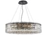 Maxime 18-Light8-Light Black And Clear Crystal Pendant