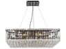 Maxime 12-Light Black And Clear Crystal Pendant