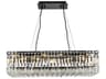 Maxime 16-Light6-Light Black And Clear Crystal Island Pendant