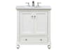 Otto Antique White 30" Vanity with Ivory White Quartz Countertop