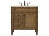 Park Avenue 32 Inch Single Bathroom Vanity Driftwood