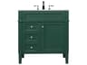 Park Avenue 32-inch Bathroom Vanity in Green