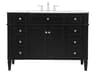 Park Avenue Bathroom Vanity Set 48-Inch Black