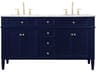 Blue 60" Vanity