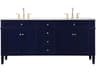Park Avenue Blue 72" Vanity