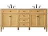 Park Avenue Natural Wood 72" Vanity