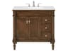 Lexington Single Bathroom Vanity in Walnut