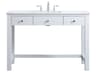 Hudson 48 Inch Bathroom Vanity in White ADA Compliant