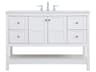 Theo 48 Inch Single Bathroom Vanity in White