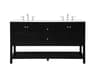 Theo Black 60" Vanity