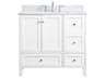 Sommerville White 36" Vanity with Backsplash