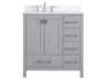 Irene 32-Inch Bathroom Vanity Set in Gray