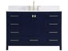 Irene Blue 48" Vanity with Backsplash