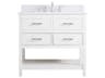 Sinclaire White 36" Vanity with Backsplash