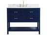 Sinclaire Blue 42" Vanity with Backsplash