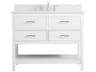 Sinclaire White 42" Vanity with Backsplash