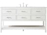 Sinclaire White 60" Vanity