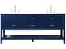 Sinclaire Blue 72" Vanity