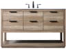 Larkin 54 Inch Bathroom Vanity Natural Oak Single Sink