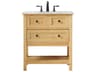 Metropolis Natural Wood 30" Vanity
